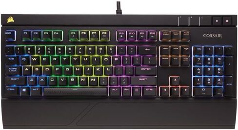 لوحة مفاتيح الألعاب الميكانيكية Corsair STRAFE RGB USB - Cherry MX Silent in Saudi Arabia