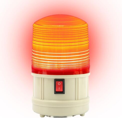 6" LED Warning Beacon, Battery Operated Emergency Strobe Light Magnetic Warning Safety Flashing Lamp for Vehicle Truck Tractor Golf Car Carts UTV (Blue) in Kuwait