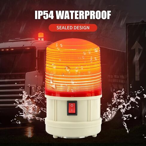 6" LED Warning Beacon, Battery Operated Emergency Strobe Light Magnetic Warning Safety Flashing Lamp for Vehicle Truck Tractor Golf Car Carts UTV (Blue) in Kuwait