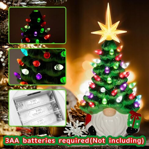 تماثيل اليقطين الخزفية ديكورات الهالوين: تماثيل اليقطين شجرة سيراميك برتقالية مضاءة - تماثيل خزفية صغيرة مضاءة مسبقًا مرسومة يدويًا ديكور طاولة الهالوين للمنزل الداخلي in Kuwait