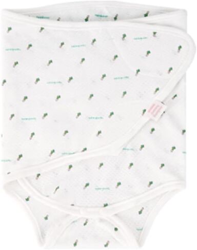 Malang Honey] 100% Organic Swaddle Strap (Suit Type) for Newborn Baby - Real Mesh (Spring, Summer, Autumn) Made in Korea (Green Onion Farm, S) in Saudi Arabia