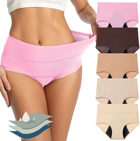 Kvitko Period Underwear for Women 3 Layers Breathable Menstrual Period Panties in Saudi Arabia