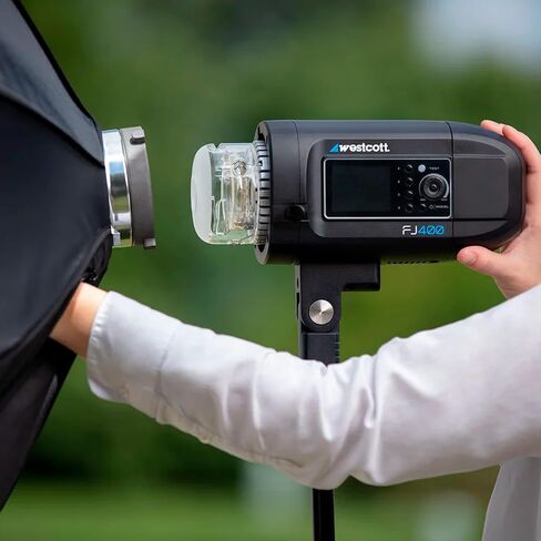 Westcott FJ400 400Ws Strobe with AC and DC Lithium Polymer Battery Bundle with Westcott Beauty Dish Switch (36-Inch, White Interior) and Westcott FJ-X3 M Universal Wireless Flash Trigger (3 Items) in Saudi Arabia