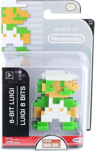 World of Nintendo 86732 2.5" 8 Bit Luigi Action Figure in Saudi Arabia