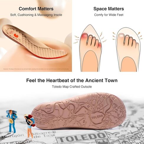 UIN Women's Slip On Art Travel Shoes Lightweight Sneaker Comfortable Walking Loafer Flat Toledo Ⅰ Blooming Scene in Saudi Arabia