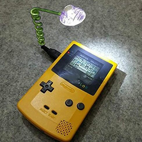 Green Flexible LED Night Worm Light for Game Boy Color Pocket for GBC GBP Screen Light, Console Worm Lamp Accessories Game Boy Color, No extra batteries required in Saudi Arabia