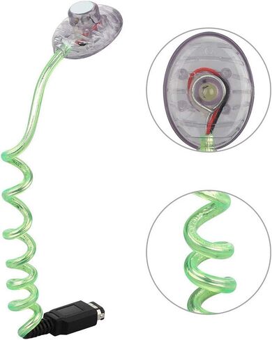 Green Flexible LED Night Worm Light for Game Boy Color Pocket for GBC GBP Screen Light, Console Worm Lamp Accessories Game Boy Color, No extra batteries required in Saudi Arabia