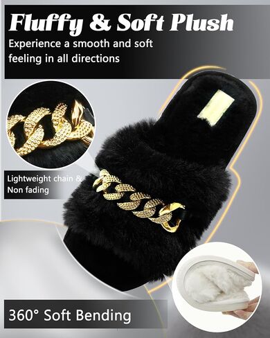Slippers for Women, House Slippers for Woman, Cozy Fuzzy Fluffy Slippers Women, Memory Foam Slippers for Women, Slippers for Women Indoor and Outdoor, Gifts for Birthday Christmas Women Mom Ladies in Saudi Arabia