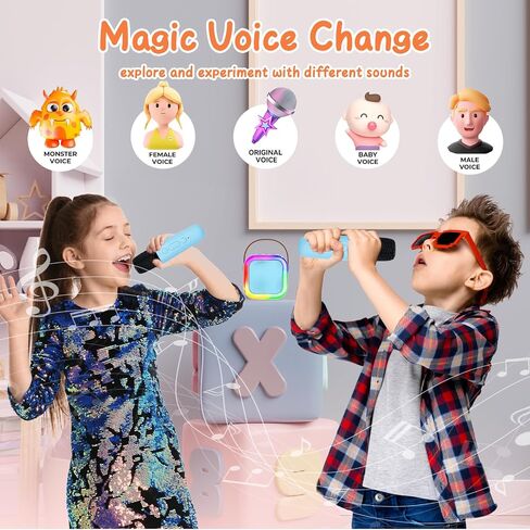 Karaoke Machine for Kids, Toys for 3-12 Years Old Girls Gifts, Kids Karaoke Microphone Machine Toy, Best Fun Christmas Birthday Gifts for 5 6 7 8 9 10 11 Years Teens Girl Boys in Saudi Arabia