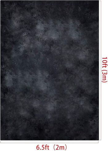 Kate 6.5x10ft/2m(W) x3m(H) Black Photo Backdrop Dark Textured Backgrounds Portrait Photography Studio Prop in Saudi Arabia