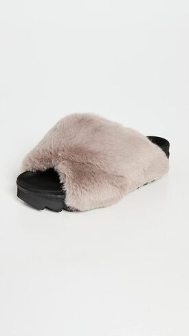 R0AM Women's Cloud Slides Faux Fur in Saudi Arabia