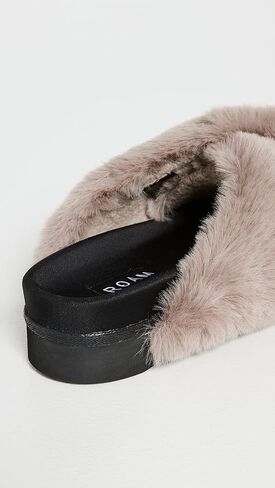 R0AM Women's Cloud Slides Faux Fur in Saudi Arabia