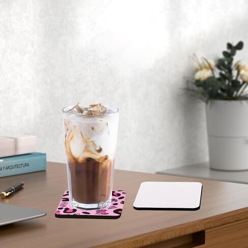 30 Pcs 4 x 4 Inch Square MDF Sublimation Coasters, Blanks MDF Sublimation Coasters, and Water-Resistant MDF Material with Non-Slip Cork Backing, Hardboard Cork Coasters by KUKLIPJIM in Saudi Arabia