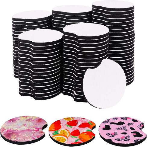 30 Pcs 4 x 4 Inch Square MDF Sublimation Coasters, Blanks MDF Sublimation Coasters, and Water-Resistant MDF Material with Non-Slip Cork Backing, Hardboard Cork Coasters by KUKLIPJIM in Saudi Arabia
