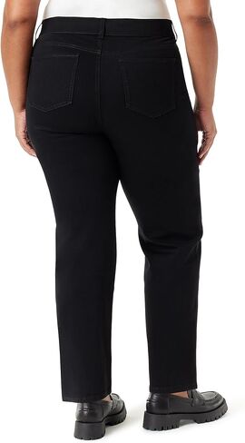 Gloria Vanderbilt Women's Shape Effect Pull on High Rise Straight Leg Jean Plus in Saudi Arabia