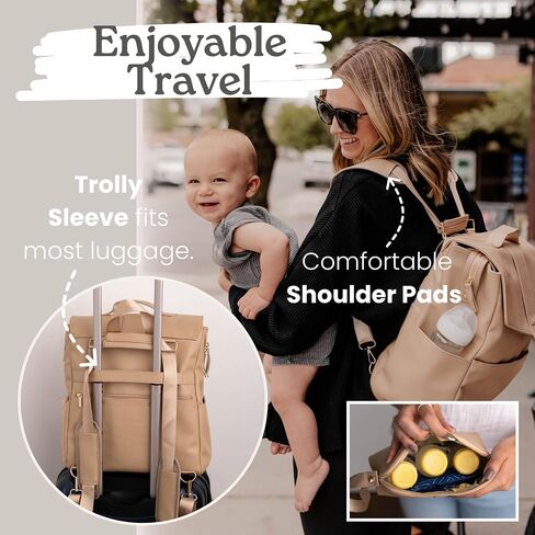 Vegan Leather breast pump bag with cooler, Breast milk cooler travel bag, Compatible with Spectra S1 S2, Pumping bag, Wearable breast pump bag, Breast pump backpack with cooler in Saudi Arabia