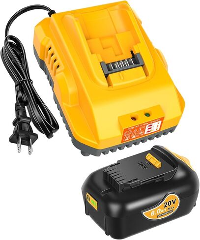 Genuine Capacity 20V Max Battery Replacement for Dewalt Battery 3.0Ah and DCB112 Charger - OEM Equivalent Capacity, Compatible with 12-20V Battery and All 20V Dewalt Cordless Tools in Saudi Arabia