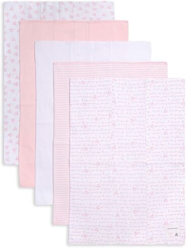 Burt's Bees Baby Infant 5-Pack 17x11.75 Inch Organic Cotton Burp Cloths and 6-Pack 9x9 Inch Organic Cotton Washcloths in Saudi Arabia