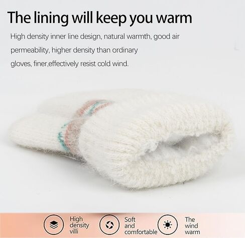قفازات للتزلج في الهواء الطلق للمراهقين، قفازات شتوية دافئة، قفازات مزدوجة الطبقات بطباعة ندفة الثلج للأعمار من 7 إلى 14 عامًا in Kuwait