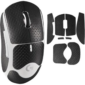 Sweat-Resistant Mouse Grip Tape for Logitech G Pro X Superlight Mouse Skin Anti-Slip Sticker for G Pro Superlight Decals(Black)