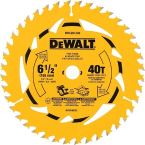 DEWALT 6-1/2 in. 40T Circular Saw Blade (DWA261240)