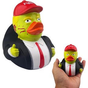 Donald Trump Ducks, Jeep Ducks, New Squeak Rubber Duck for Baby Bath 3.5 Inch Funny Duck Toy for Kids Gift Trump Gifts