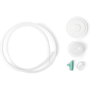 Breast Milk Collection Cups - Resupply Kit for Luna & Duo Breast Pumps, Silicone Tubing, Tubing Connector, Duckbill Valve, Diaphragm, and Flange Inserts