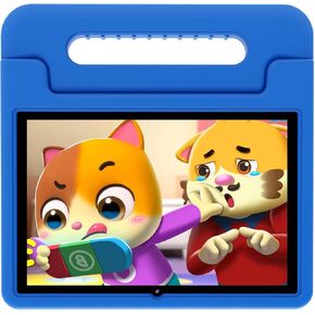 ApoloSign Kids Tablet, 10-inch Tablet for Kids, Android 13 Toddler Tablet with Shockproof Case-Stand, 128GB Expansion, 5-7 hr Battery, WiFi, GMS, Parental Control, Kids App Pre-Installed (Pink)