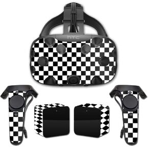 MightySkins Skin Compatible with HTC Vive Full Coverage - Check | Protective, Durable, and Unique Vinyl Decal wrap Cover | Easy to Apply, Remove, and Change Styles | Made in The USA