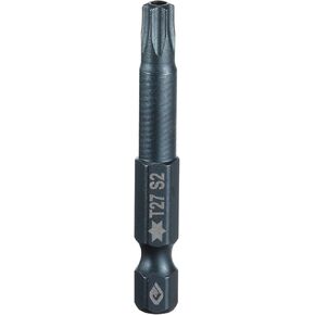 HARFINGTON T27 Torx Screwdriver Bit 1/4" Hex Shank 2" Long S2 Steel Magnetic 6 Point Screw Driver Bits Industrial Grade Tamper Proof Star Drill Bits with Hole Torx Head