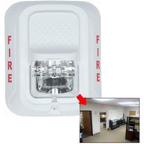 SecureGuard WiFi 60 Day Battery Powered 720P Fire Alarm Strobe Light Hidden Spy Camera (New Model White, 60 Day Battery, 16GB SD, 720P Resolution)
