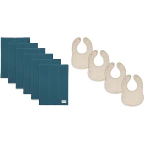 مجموعة من 6 قطع من أقمشة التجشؤ من كومفي كابز ومرايل أطفال من الموسلين in Kuwait