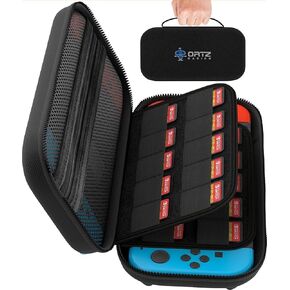 Ortz Carry Case for Nintendo Switch [Stores 29 Games] Premium Quality Protective Portable Hard Carry Case Pouch for Nintendo Switch Console Accessories - Best Game Travel Case Black [nintendo_switch]