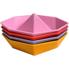 Bath Toys for Toddlders | Bathtub Toys for Baby | 4-Piece Set Floating Boats (Blue)