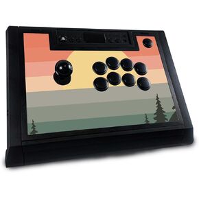 Gaming Skin Compatible with Hori Fighting Stick Alpha (PS5, PS4, PC) - Sunset Forest - Premium 3M Vinyl Protective Wrap Decal Cover - Easy to Apply | Crafted in The USA by MightySkins