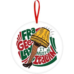 Funny Christmas Ornament, Holiday Tree Hanging Ornaments, I Just Like to Smile Smiling's My Favorite, Christmas Movie Collection Merchandise Gift, Cute Christmas Home Decoration in Saudi Arabia