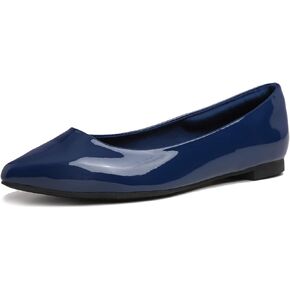 Feversole Womens Pointed Toe Macaroon Ballet Flat