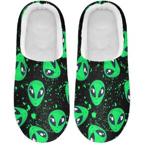 Women's and Men's Fuzzy House Slippers Cozy Memory Foam Slippers Indoor Outdoor Warm Nonslip Family Slippers