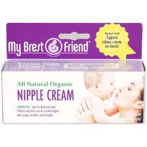 My Brest Friend All Natural Nipple Cream, Ivory, Lanolin Free, 2 Oz