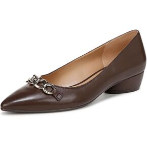 Naturalizer Womens Becka Pump Chocolate Brown Leather 6 M