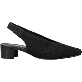 VANELi Womens Abira Round Toe Sling Back Block Pumps Dress Casual Casual Low Heel 1-2" - Black