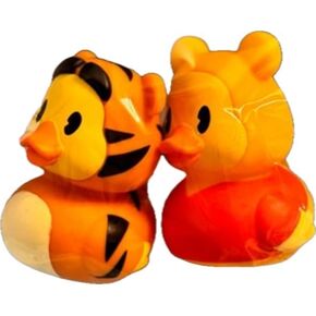 Just Play Rubber Ducks - Winnie The Bear and Tiger 3" Bath Toy
