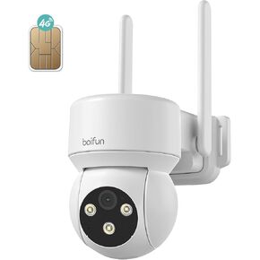 BOIFUN 24/7 Recording 4G LTE Cellular Security Cameras Wireless Outdoor, 2K No WiFi Security Camera, 360° View, 2 Way Talk(𝐒𝐮𝐛𝐬𝐜𝐫𝐢𝐩𝐭𝐢𝐨𝐧 𝐍𝐞𝐞𝐝𝐞𝐝, 𝐖𝐢-𝐅𝐢 𝐍𝐨𝐭 𝐒𝐮𝐩𝐩𝐨𝐫𝐭𝐞𝐝)