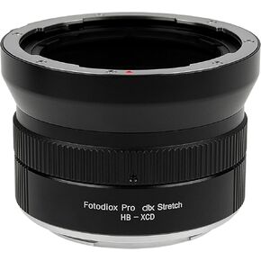 Fotodiox DLX Stretch Lens Adapter - Compatible with Hasselblad V-Mount SLR Lenses to Hasselblad X-System (XCD) Mirrorless Camera Bodies with Macro Focusing Helicoid and 49mm Filter Threads