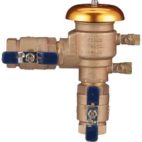 Febco T765HBV 2" Bronze Pressure Vacuum Breaker Backflow Preventer with Quarter Turn Shutoffs and Smart Enabled Ready Freeze Sensor, 2 Inch