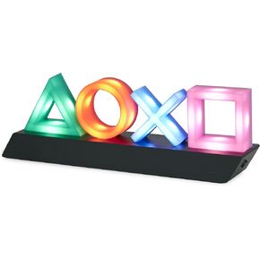 Paladone Playstation Controller Icons Light with 3 Light Modes - Sound Reactive, Dynamic Phasing, and Standard Mode - Gaming Desk Accessories and Game Room Decor