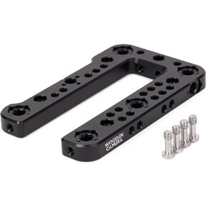 Wooden Camera Top Plate for Sony FX6, Top Cheeseplate with Array of 1/4-20 and 3/8-16 Threaded Holes and ARRI Accessory Mount