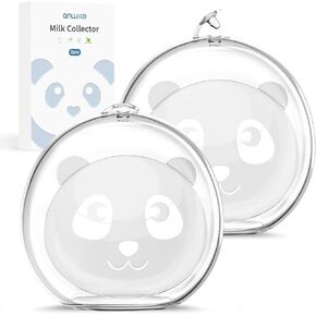 Breast Milk Collector Revolutionary 0.2-Inch Thicken Silicone Milk Collector for Breastfeeding Leak-Proof and Comfortable Portable BPA-Free Milk Collection Shells Breastfeeding Essentials, 2PCS