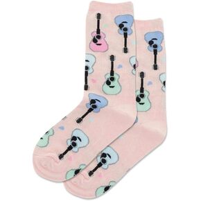 Hotsox Kid's Guitars Crew Socks 1 Pair, Kid's Small/Medium