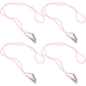 BESPORTBLE Elastic Mitten Clips Glove Clips 4pcs Gloves Suspender Clip Elastic Glove Holder Clip Children Mitten Holder String Attachment Straps Connectors Pink